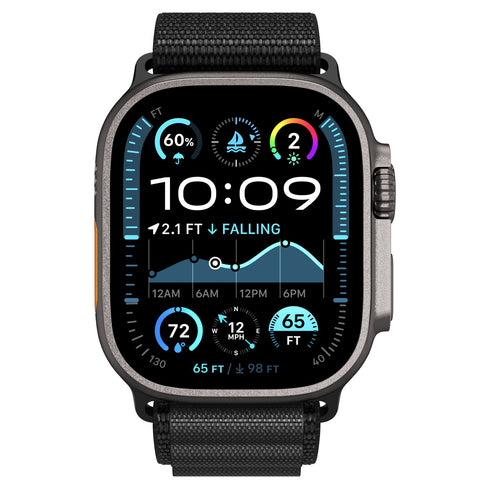 Spigen רצועת שעון WBF1 ל-Apple Watch – תואמת Ultra 3/2/1 (49mm), Series 11/10 (46mm), 9/8/7 (45mm), 6/5/4 (44mm)